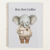 Elefant Kaffeetasse Planer (Vorderseite)