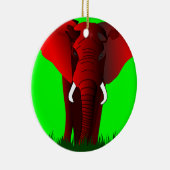 Elefant Keramik Ornament (Rechts)