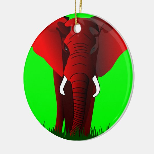 Elefant Keramik Ornament (Links)