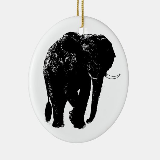 Elefant Keramik Ornament (Rechts)