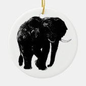 Elefant Keramik Ornament (Vorne)