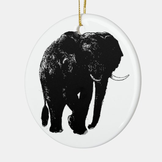 Elefant Keramik Ornament (Links)