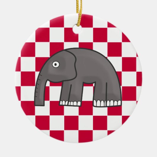 Elefant Keramikornament (Vorne)