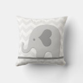 Elefant-Kinderzimmerthrow-Kissen Geburts-Notfall Kissen (Rückseite)