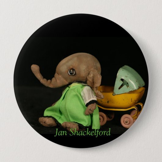 Elefant-Knopf Mumfie Jan.s Shackelford Button (Vorderseite)