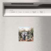Elefant kommt durch Magnet (In Situ (Geschirrspüler))
