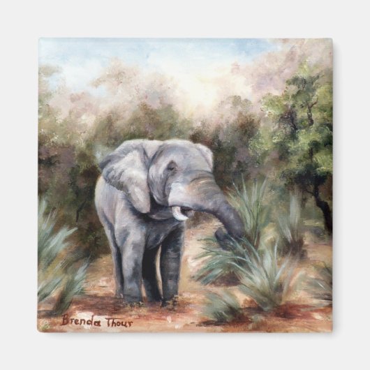 Elefant kommt durch Magnet (Vorne)