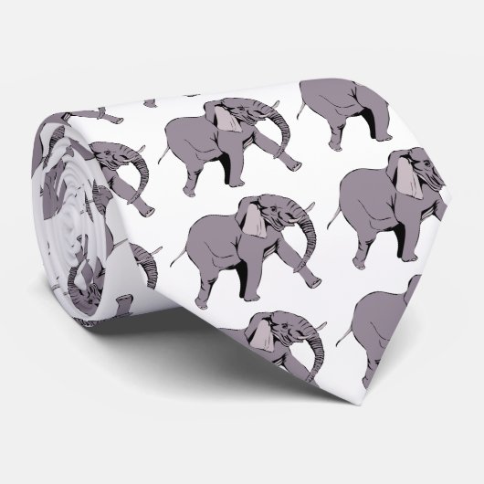 Elefant Krawatte (Gerollt)