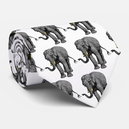 Elefant Krawatte (Gerollt)