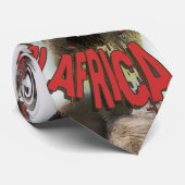 Elefant-Krawatten - Afrika Krawatte (Gerollt)