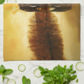 Elefant-Kunst Küchentuch (Gefaltet)