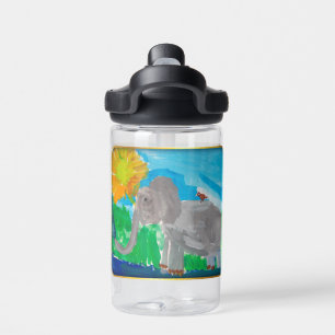 Elefant-Kunst von Kindern Trinkflasche