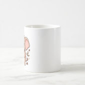 Elefant Latte Herz Kaffeetasse (Mittel)
