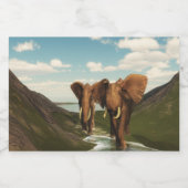 Elefant Lebensmitteletikett (Einzelnes Label)