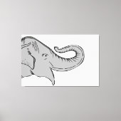 Elefant-Leinwand Leinwanddruck (Vorderseite)