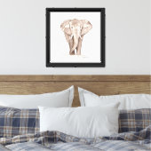 Elefant leinwanddruck (Insitu (Schlafzimmer))