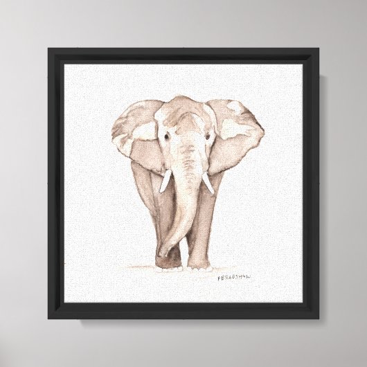 Elefant leinwanddruck (Vorderseite)