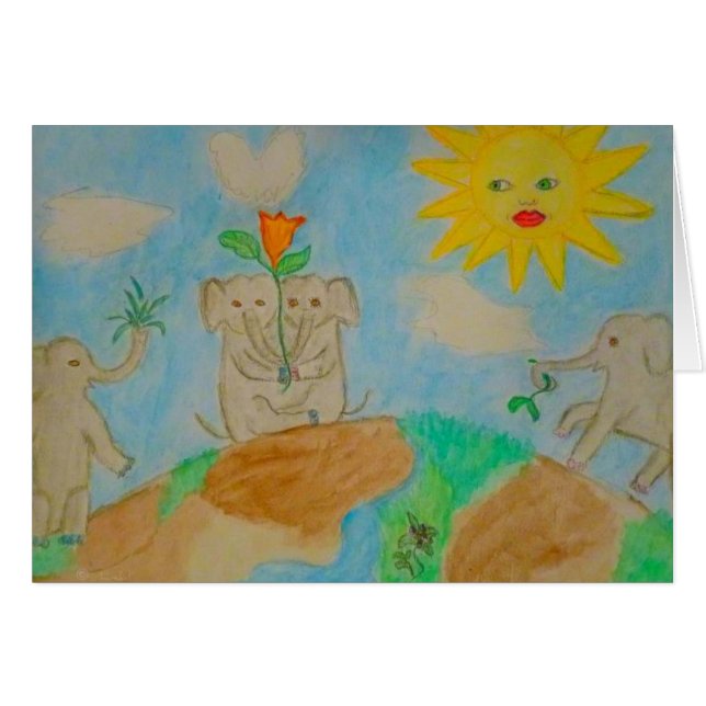 Elefant-Liebe (Vorderseite (Horizontal))
