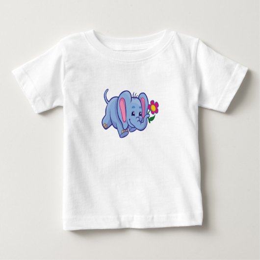 Elefant-Liebe Baby T-shirt (Vorderseite)