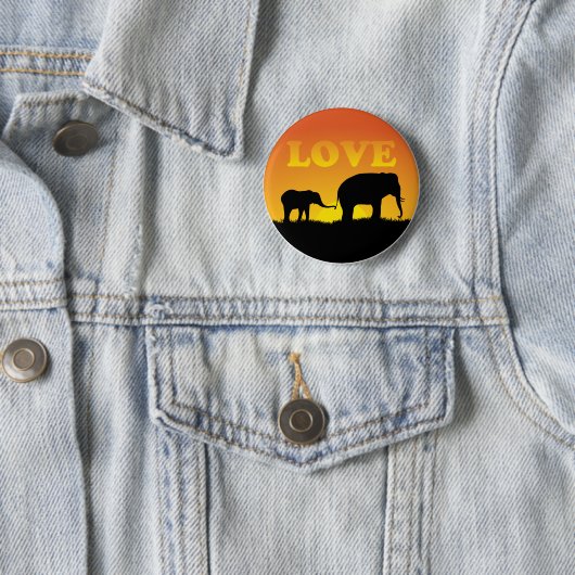 Elefant-Liebe Button (Beispiel)