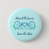 Elefant-Liebe Button (Vorderseite)