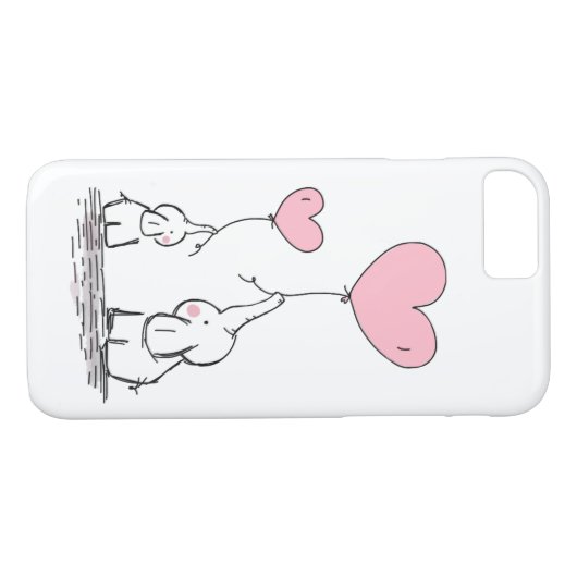 Elefant-Liebe Case-Mate iPhone Hülle (Rückseite (Horizontal))