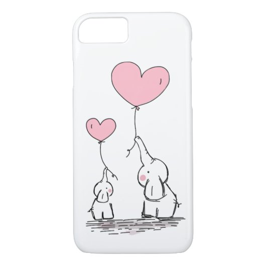Elefant-Liebe Case-Mate iPhone Hülle (Rückseite)