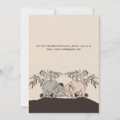 Elefant-Liebe Einladung (Rückseite)