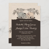 Elefant-Liebe Einladung (Vorne/Hinten)