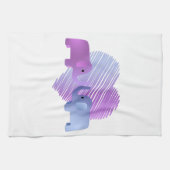 Elefant-Liebe Geschirrtuch (Horizontal)