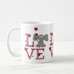 Elefant-Liebe Kaffeetasse