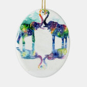 Elefant Liebe Keramik Ornament (Rechts)