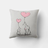 Elefant-Liebe Kissen (Rückseite)
