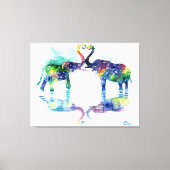 Elefant Liebe Leinwanddruck (Vorderseite)
