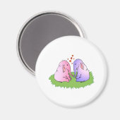 Elefant-Liebe Magnet (Vorderseite/Rückseite)