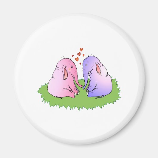 Elefant-Liebe Magnet (Vorne)