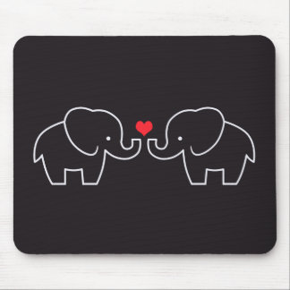 Elefant-Liebe Mousepad