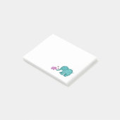 Elefant-Liebe Post-it Klebezettel (angewinkelt)