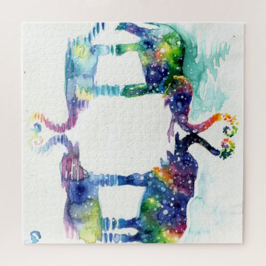 Elefant Liebe Puzzle (Horizontal)