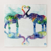 Elefant Liebe Puzzle (Vertikal)