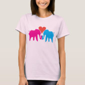 Elefant-Liebe T-Shirt (Vorderseite)