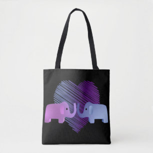 Elefant-Liebe Tasche