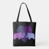 Elefant-Liebe Tasche (Rückseite)