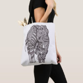 Elefant-Liebe-Taschen-Tasche Tasche (Von Nahem)