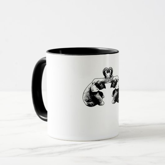 Elefant-Liebe Tasse (Vorderseite Links)