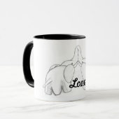 Elefant-Liebe Tasse (Vorderseite Links)