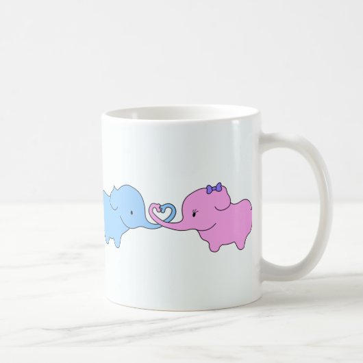 Elefant-Liebe-Tassen! <3 Kaffeetasse (Rechts)