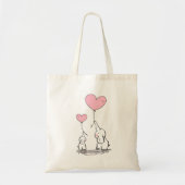 Elefant-Liebe Tragetasche (Vorne)