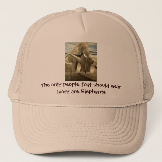 Elefant-Liebe Truckerkappe (Vorderseite)