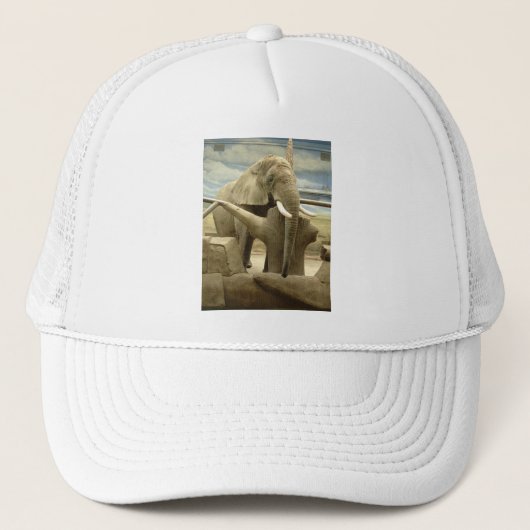 Elefant-Liebe Truckerkappe (Vorderseite)